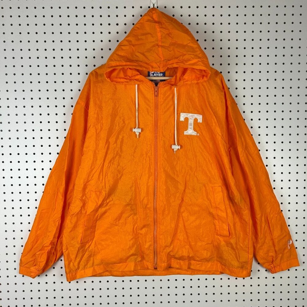 Tennessee Vols 90s Windbreaker Jacket Medium Orange UT Volunteers Pro Player
